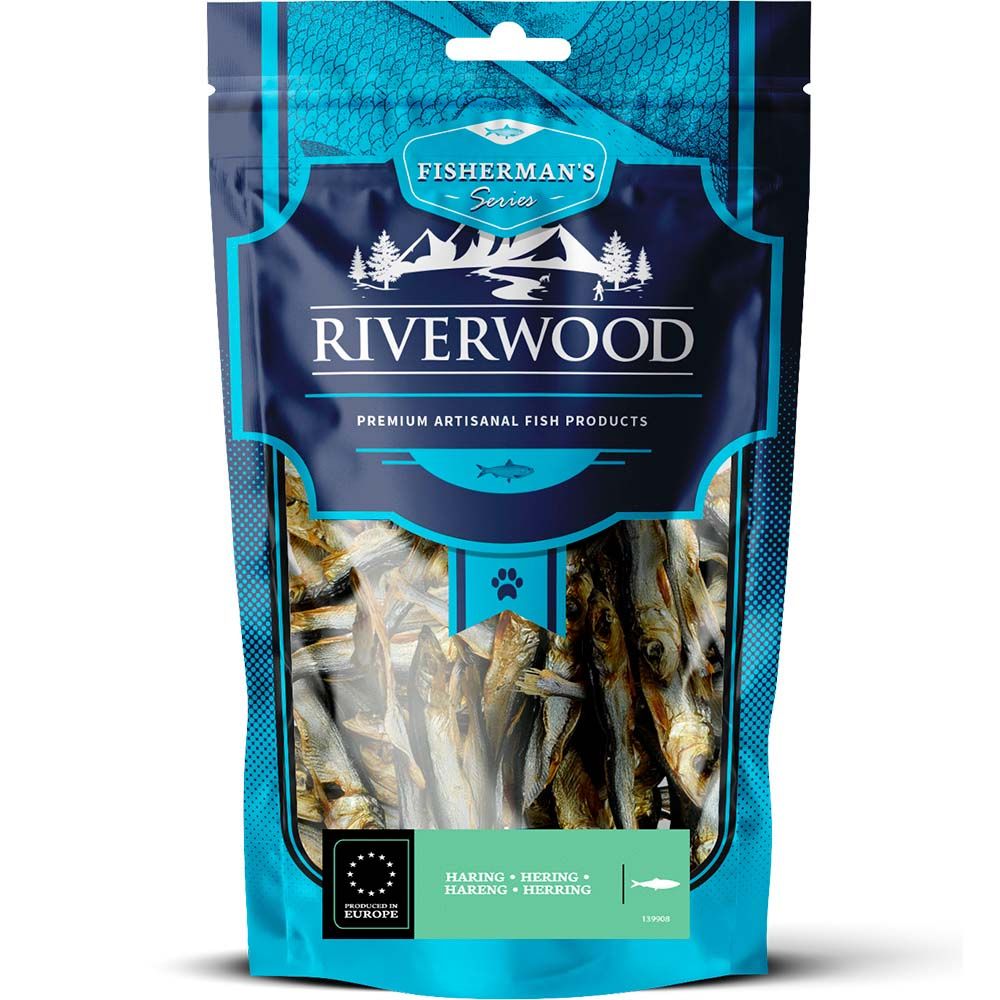 Riverwood torkad strömming 100 g för hundar och katter
