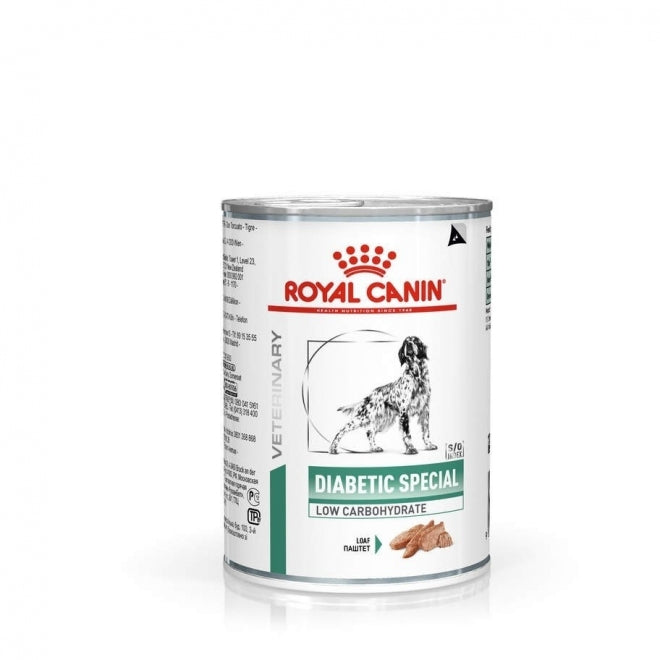 Royal Canin Veterinary Diets Weight Management Diabetic Special Low Carbohydrate Loaf dog wet food 12 x 410 g