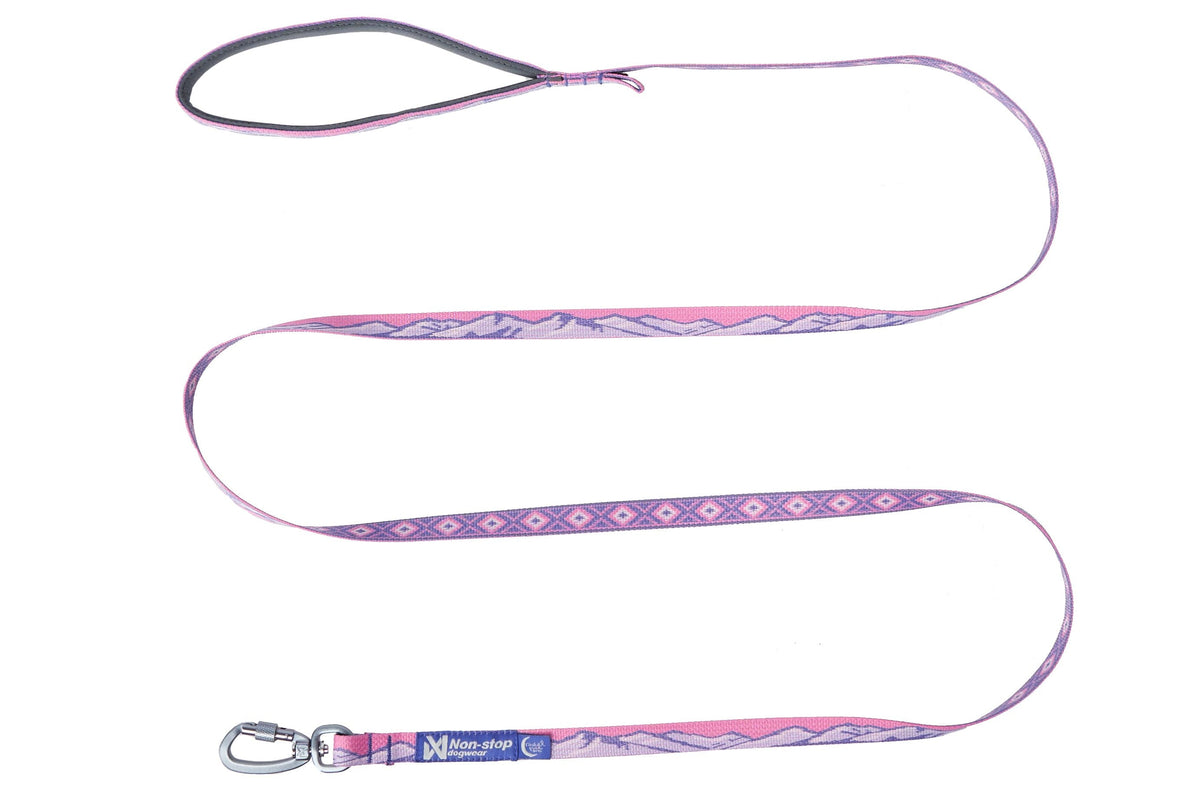 Non-stop Trail Quest koppel Rachel Pohl edition lila/rosa 15 mm / 2 m för hundar