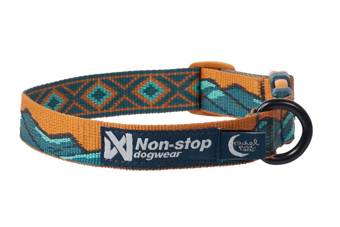 Non-stop Trail quest collar Rachel Pohl edition turkos/ek L för hundar