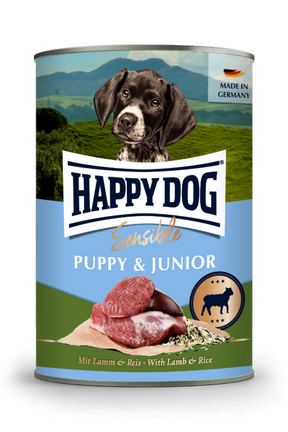 Happy Dog Sensible Puppy & Junior Can - Lamb & Rice 6 x 400 g