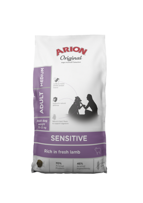 Arion Sensitive Medium lammas koiralle