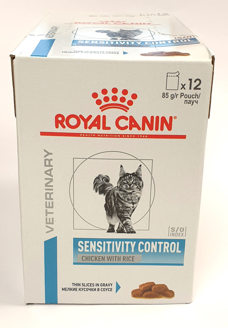 Royal Canin Veterinary Diets Derma Sensitivity Control Chicken Pouch wet cat food 12 x 85g