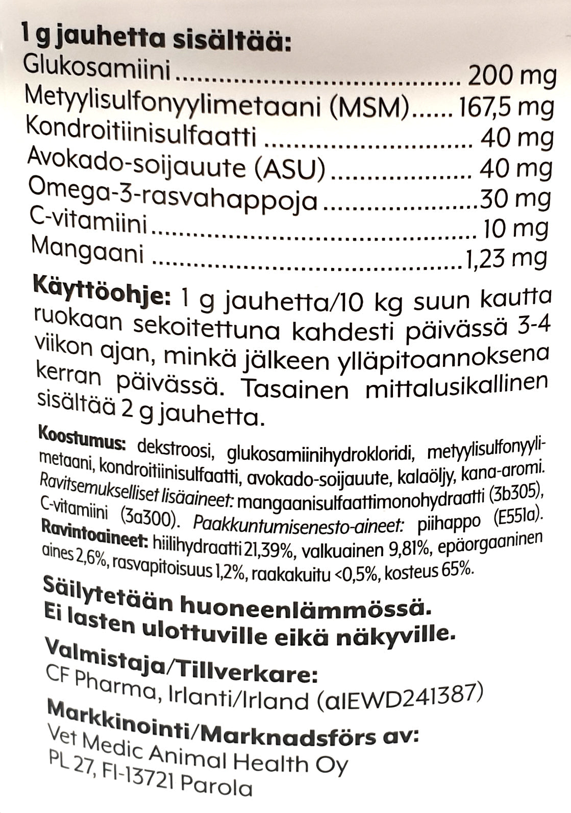 Arthroflex Omega pulber koertele 400 g