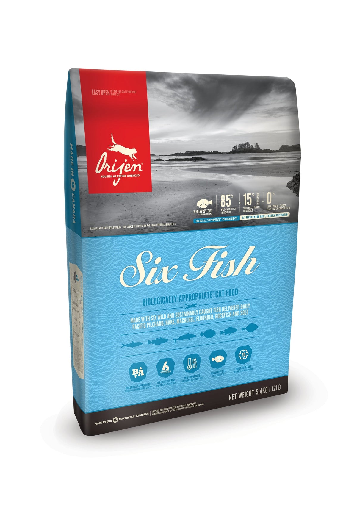 Orijen Six Fish 5,4 kg för katter
