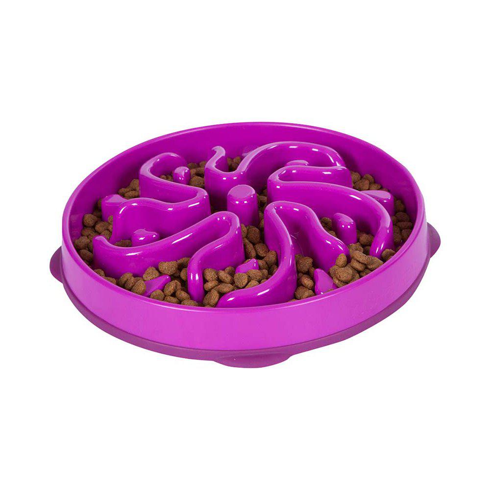 Outward Hound Fun Feeder Slo-Bowl matskål – Lila L