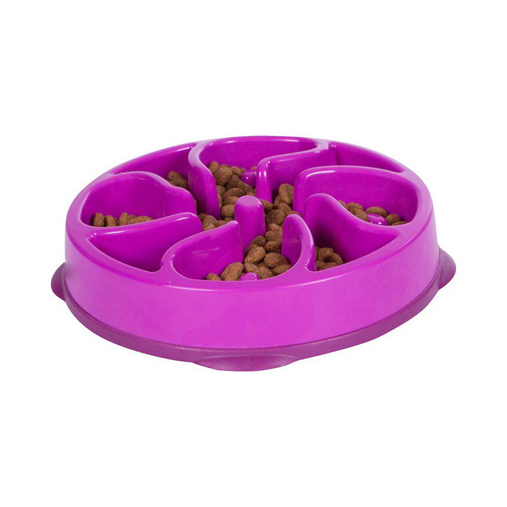 Outward Hound Fun Feeder Slo-Bowl matskål – Lila M