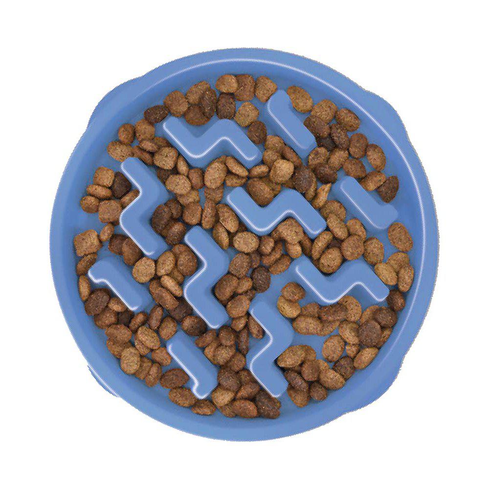 Outward Hound Fun Feeder Slo-Bowl Blue S – Slow Feeding Bowl