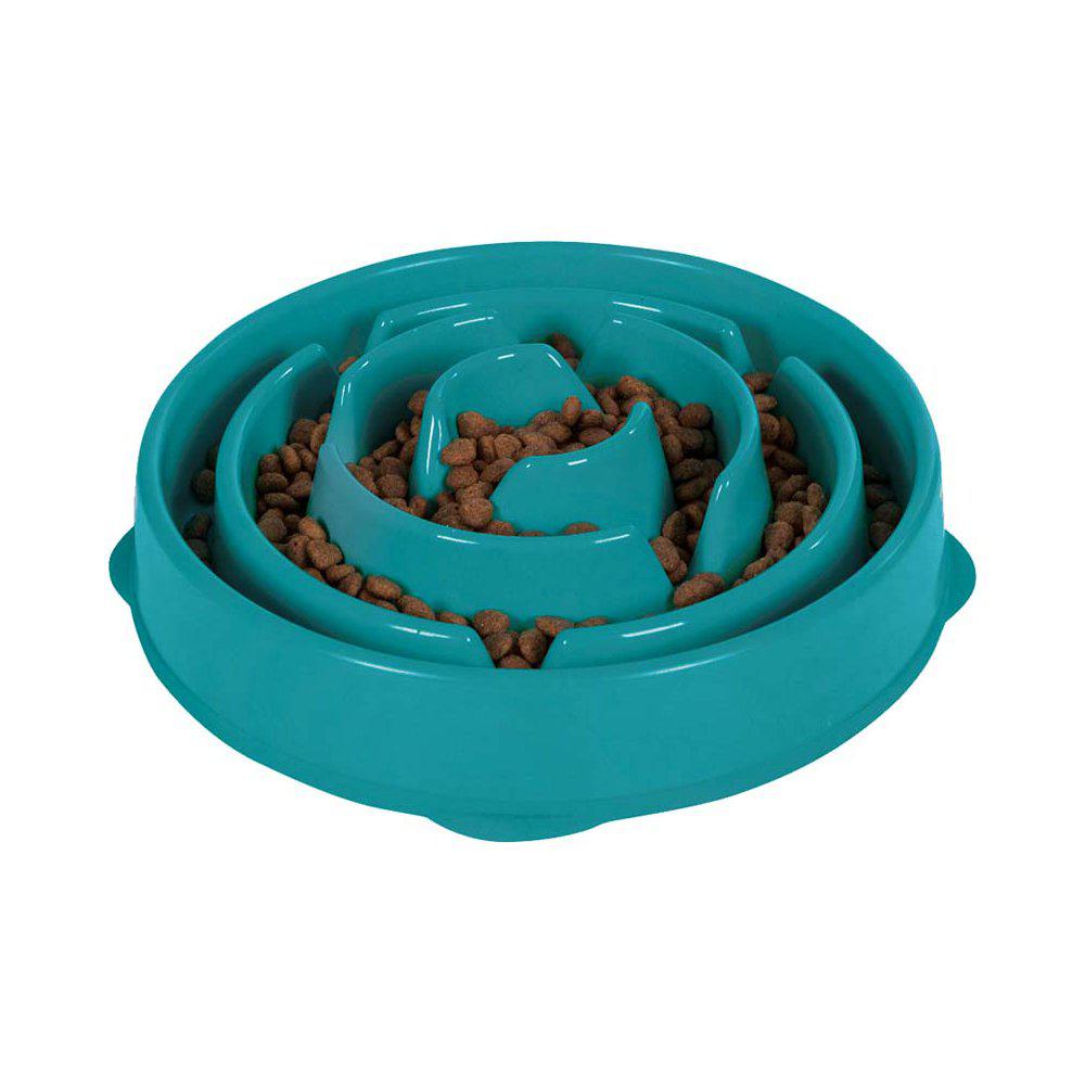 Outward Hound Fun Feeder Slo-Bowl matskål – Turkos L