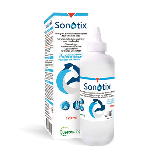 Sonotix öronrengöringslösning för hundar och katter 120 ml