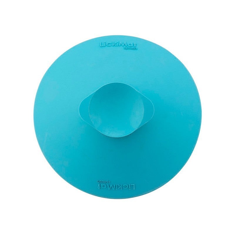 LickiMat Splash slickskål med sugpropp turkos 19 cm