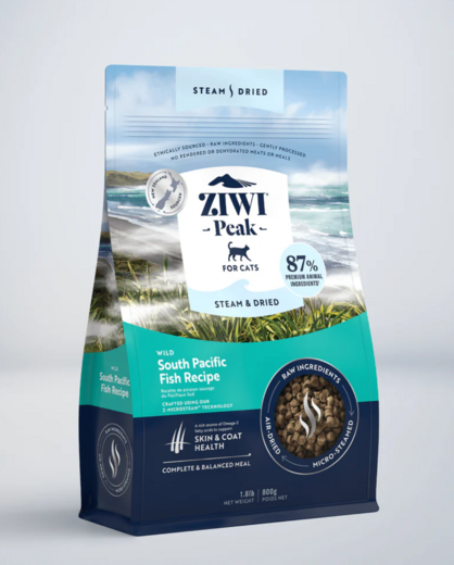 ZiwiPeak Steam & Torkad fisk för katter 800 g
