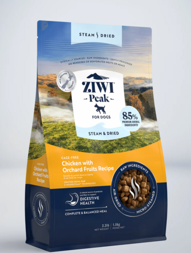ZiwiPeak Steam & Torkad Kyckling för Hundar 1,5 kg
