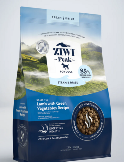 ZiwiPeak Steam & Torkat lamm för hundar 3,2 kg
