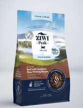 ZiwiPeak Steam & Torkat nötkött för katter 2,2 kg