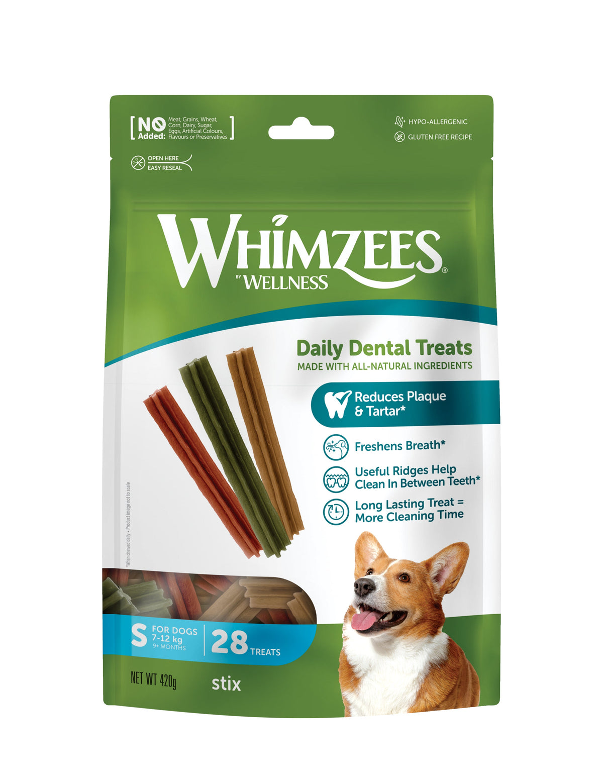 Whimzees tandvårdsstick S 28 st