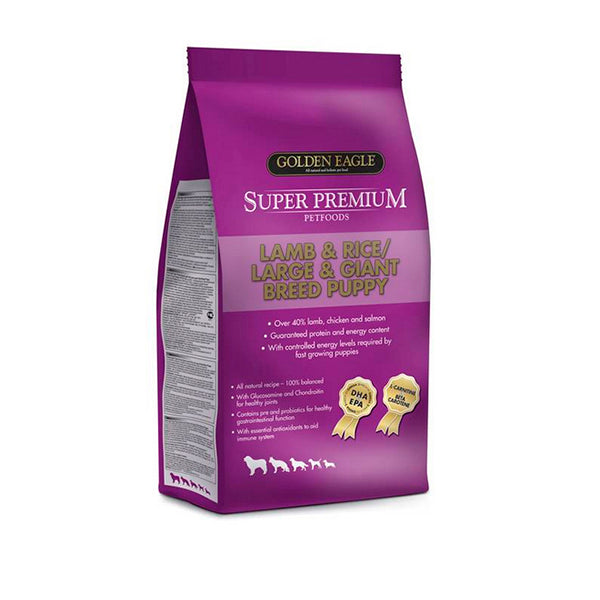 Golden Eagle Super Premium Lamb & Rice Large & Giant Puppy för valpar och vuxna hundar 2 kg