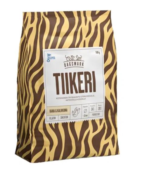 Dagsmark Tiikeri Grain-Free Chicken & Turkey Dry Food 500 g