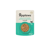 Applaws Adult Tuna Fillet with Anchovy & Seaweed in Broth 12 x 70 g