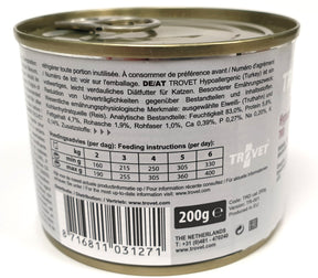 Trovet TRD Hypoallergen kalkon-ris för katter 200 g PROVFÖRPACKNING

