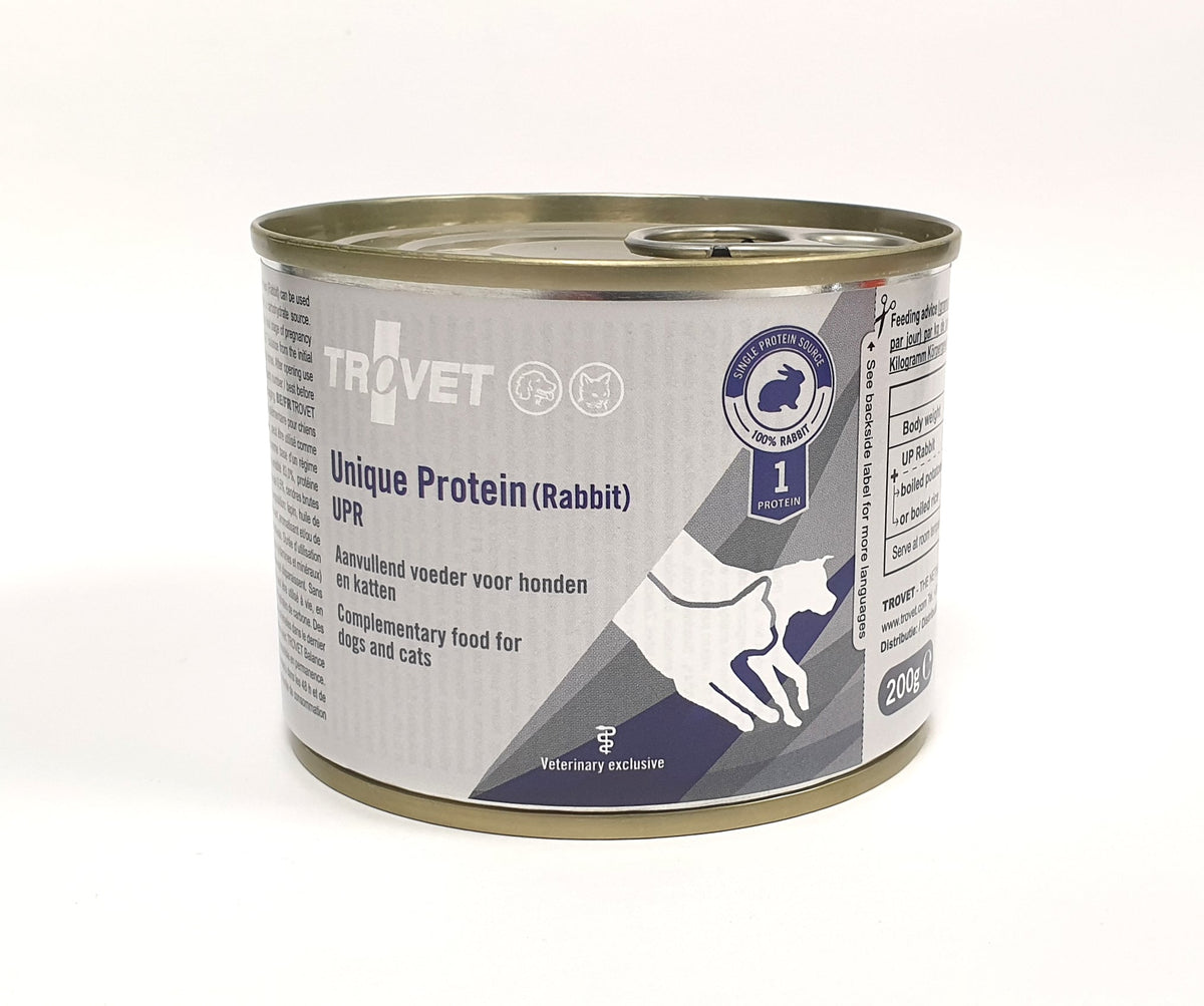 Trovet Unique Protein UPR kanin för katter och hundar 6 x 200 g 

