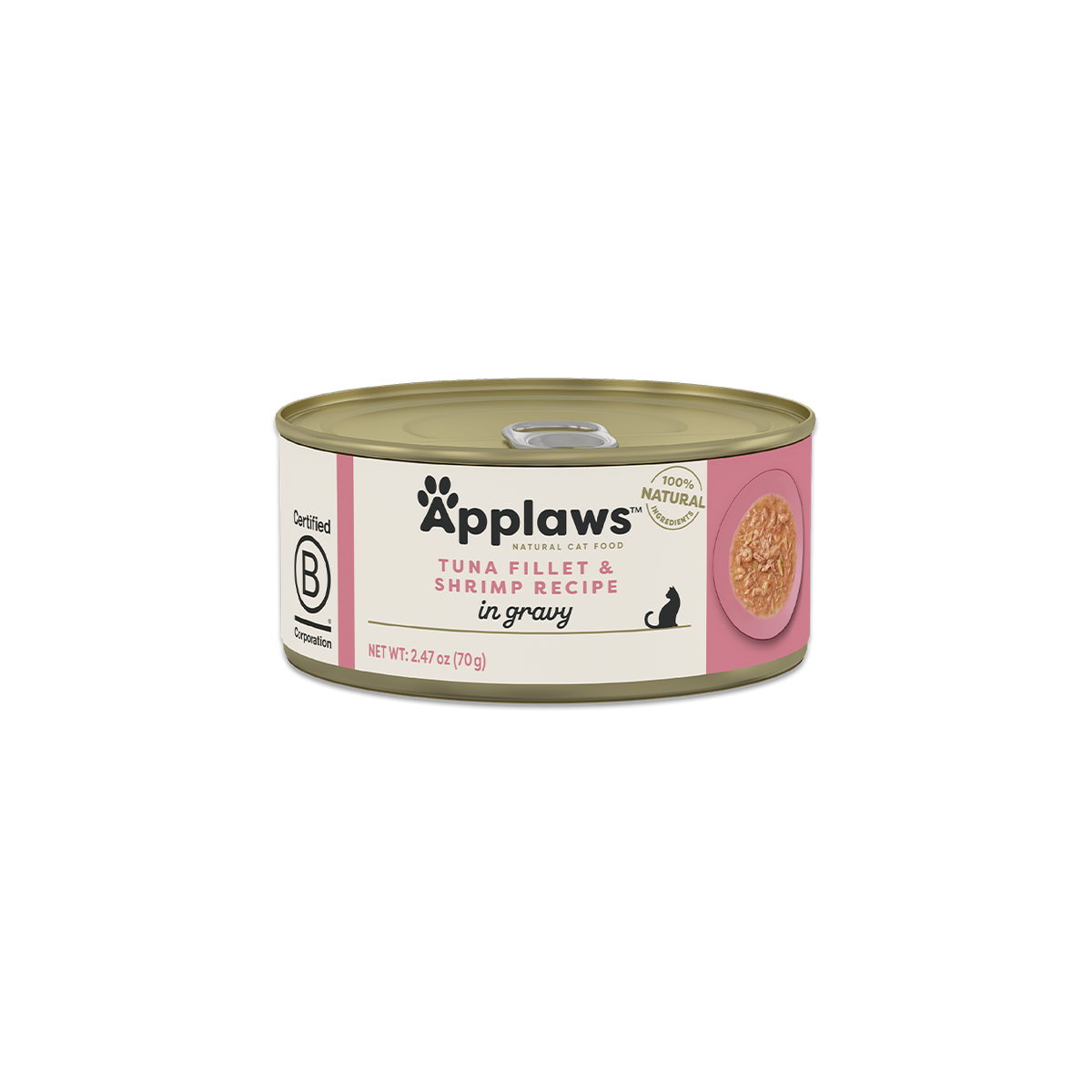 Applaws Cat Tuna Fillet & Prawn Can 24 x 70 g