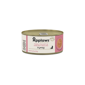 Applaws Cat Tonfiskfilé & Räka Burk 24 x 70 g för katter