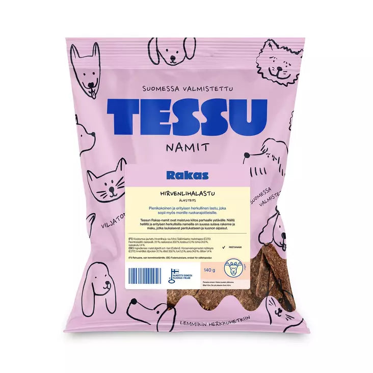 Tessu Rakas Viltkött chips 140 g
