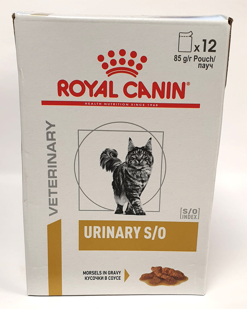 Royal Canin Veterinary Diets Urinary S/O Morcels in Gravy Pouch wet cat food 12 x 85g