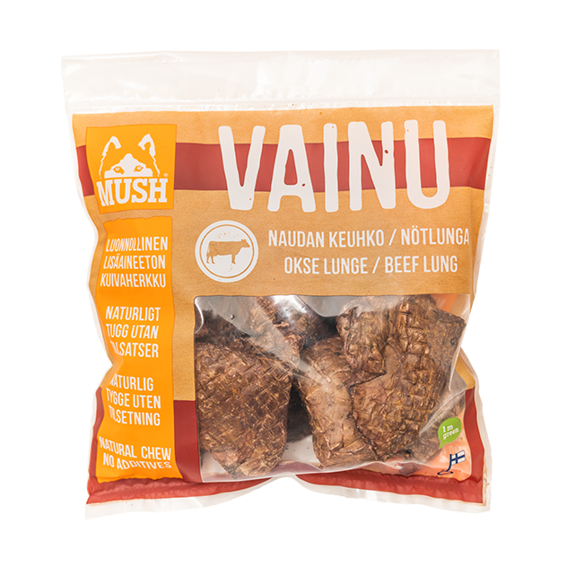 MUSH Vainu nötlunga 140 g för hundar och katter