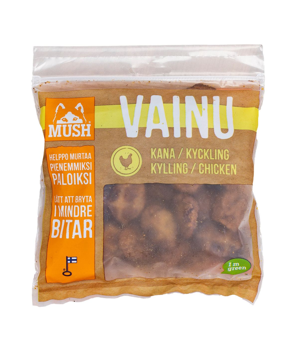 MUSH Vainu kycklinggodis 150 g för hundar och katter