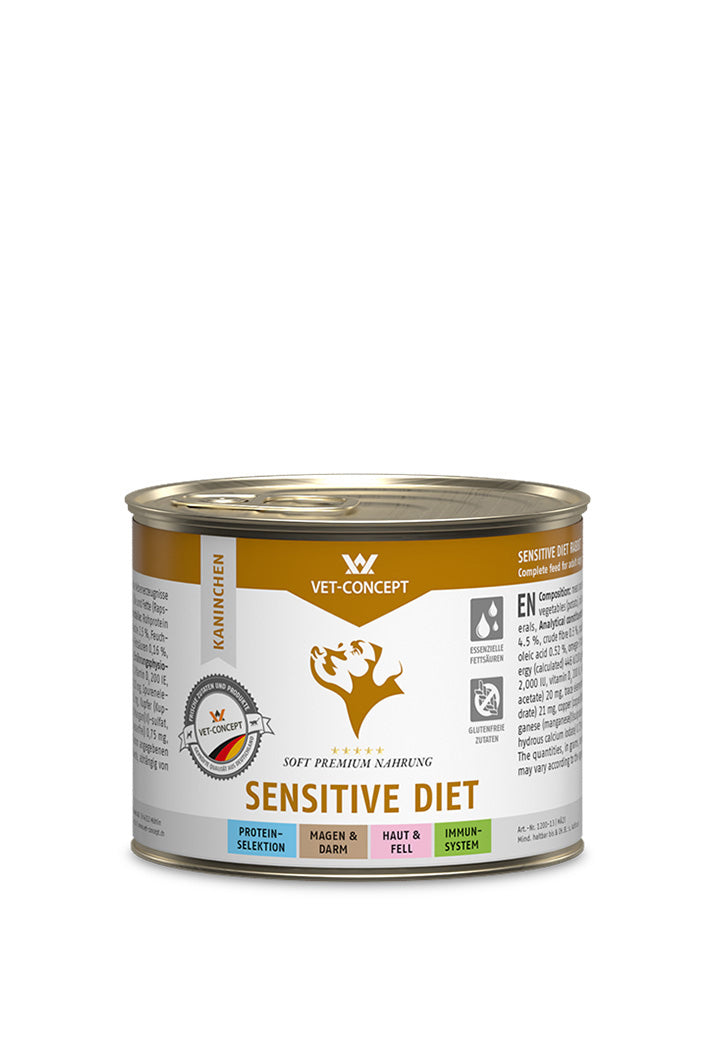 Vet Concept Dog Menu kanin 6 x 400 g för hundar