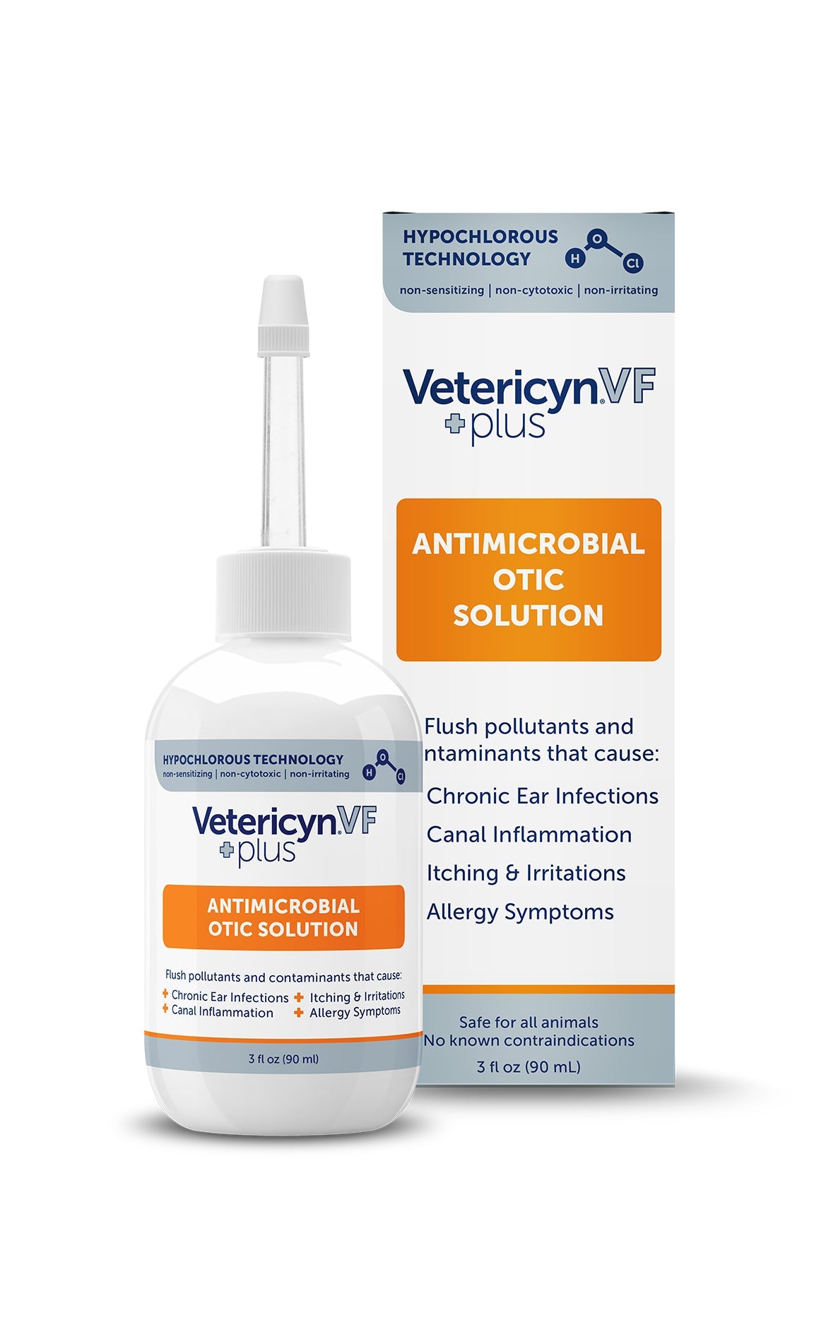 Vetericyn Plus VF Antimicrobial Otic Solution antimikroobne kõrvapuhastusvahend lemmikloomadele 90 ml