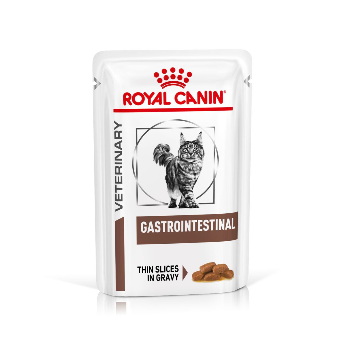 Royal Canin Veterinary Diets Gastrointestinal Thin Slices In Gravy wet cat food 12 x 85g