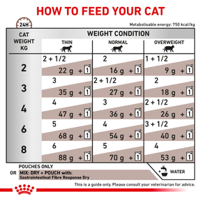 Royal Canin Veterinary Diets Gastrointestinal Fibre Response Morsels in Gravy Pouch våtfoder för katt 48 x 85 g FLERPACK