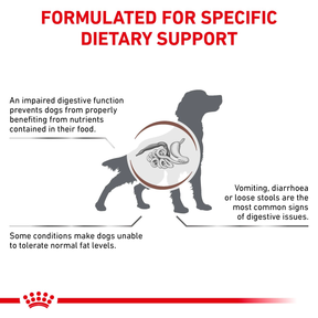 Royal Canin Veterinary Diets Gastrointestinal Low Fat torrfoder för hund 12 kg