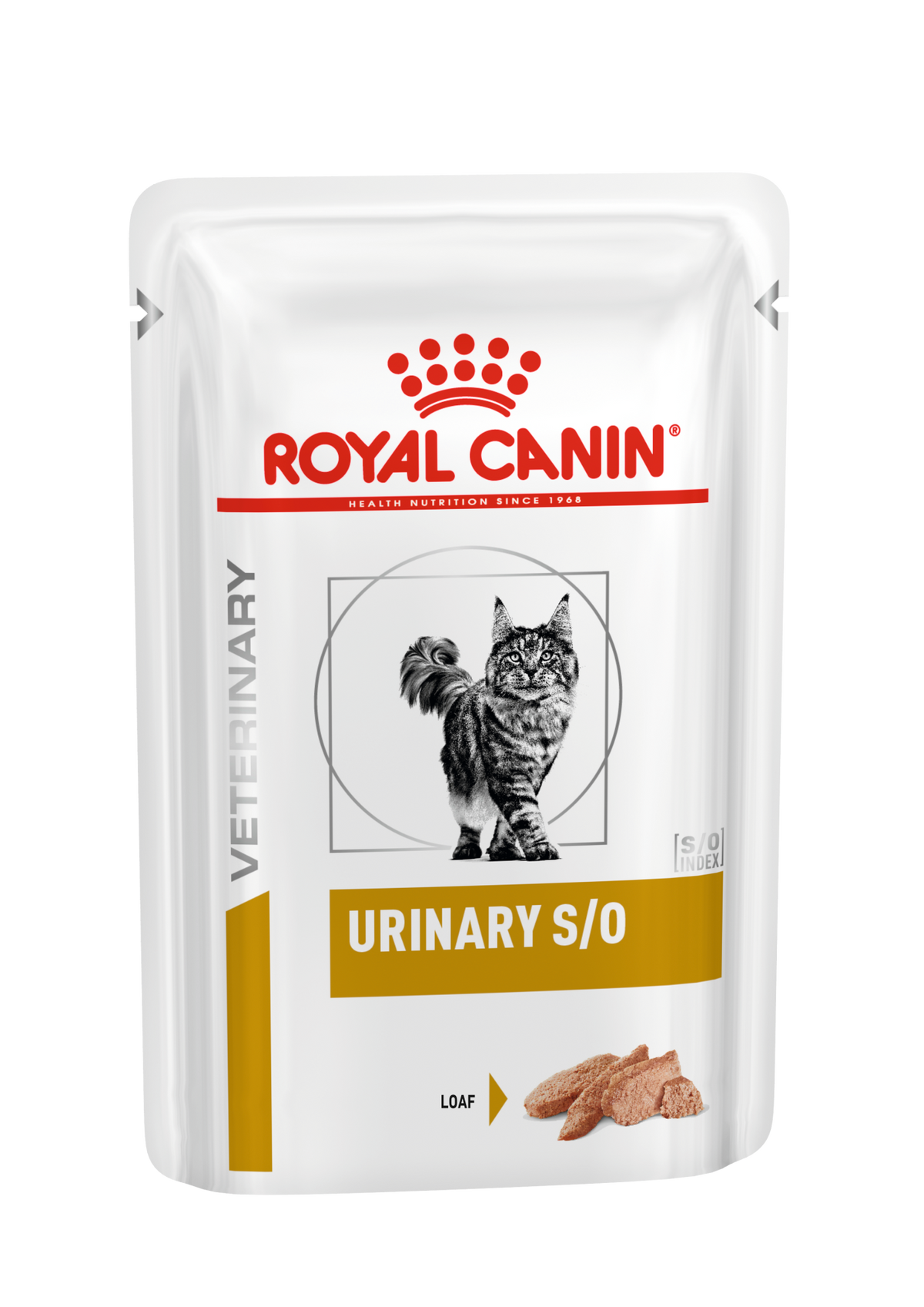 Royal Canin Veterinary Diets Urinary S/O Loaf Pouch wet cat food 12 x 85g