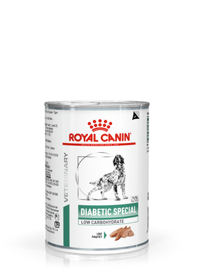 Royal Canin Veterinary Diets Weight Management Diabetic Special Low Carbohydrate Paté våtfoder för hund 410 g