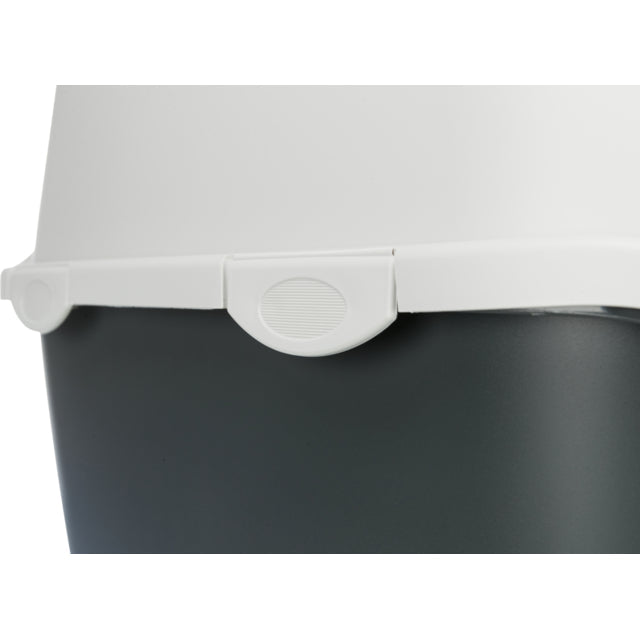 Trixie cat litter box covered grey