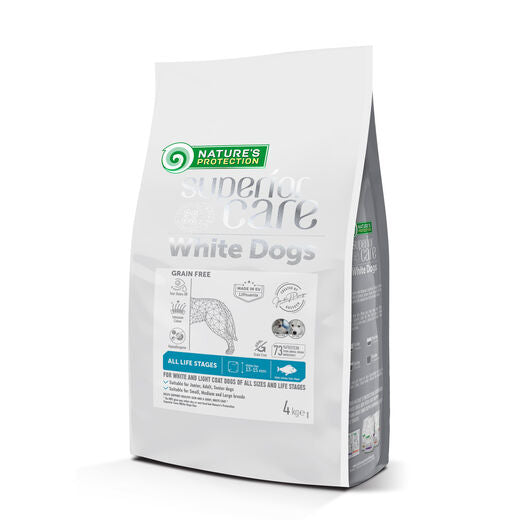 Nature's Protection Superior Care White Dogs Vit fisk spannmålsfritt 4 kg