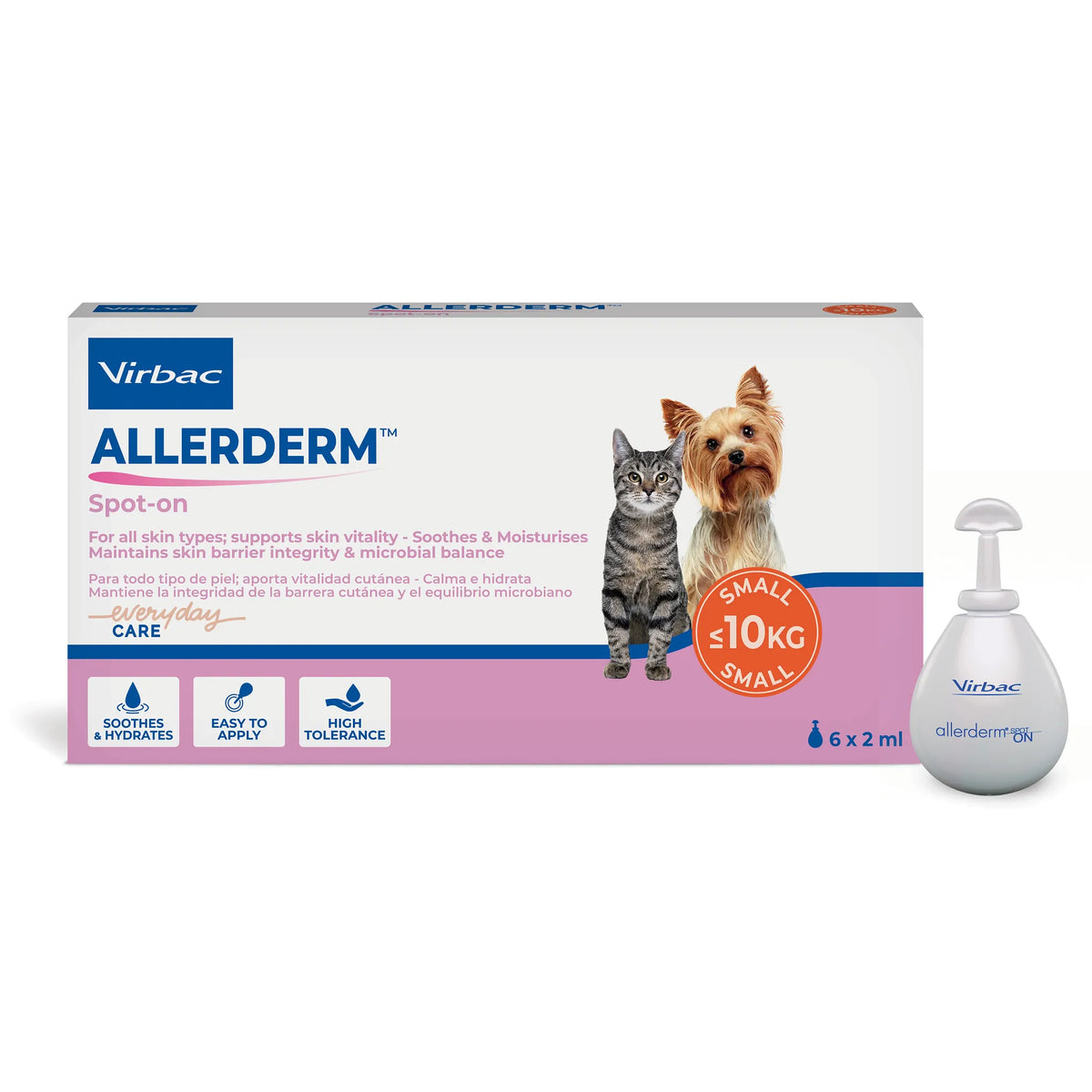 Allerderm Spot-On lösning för hund och katt 6 x 2 ml