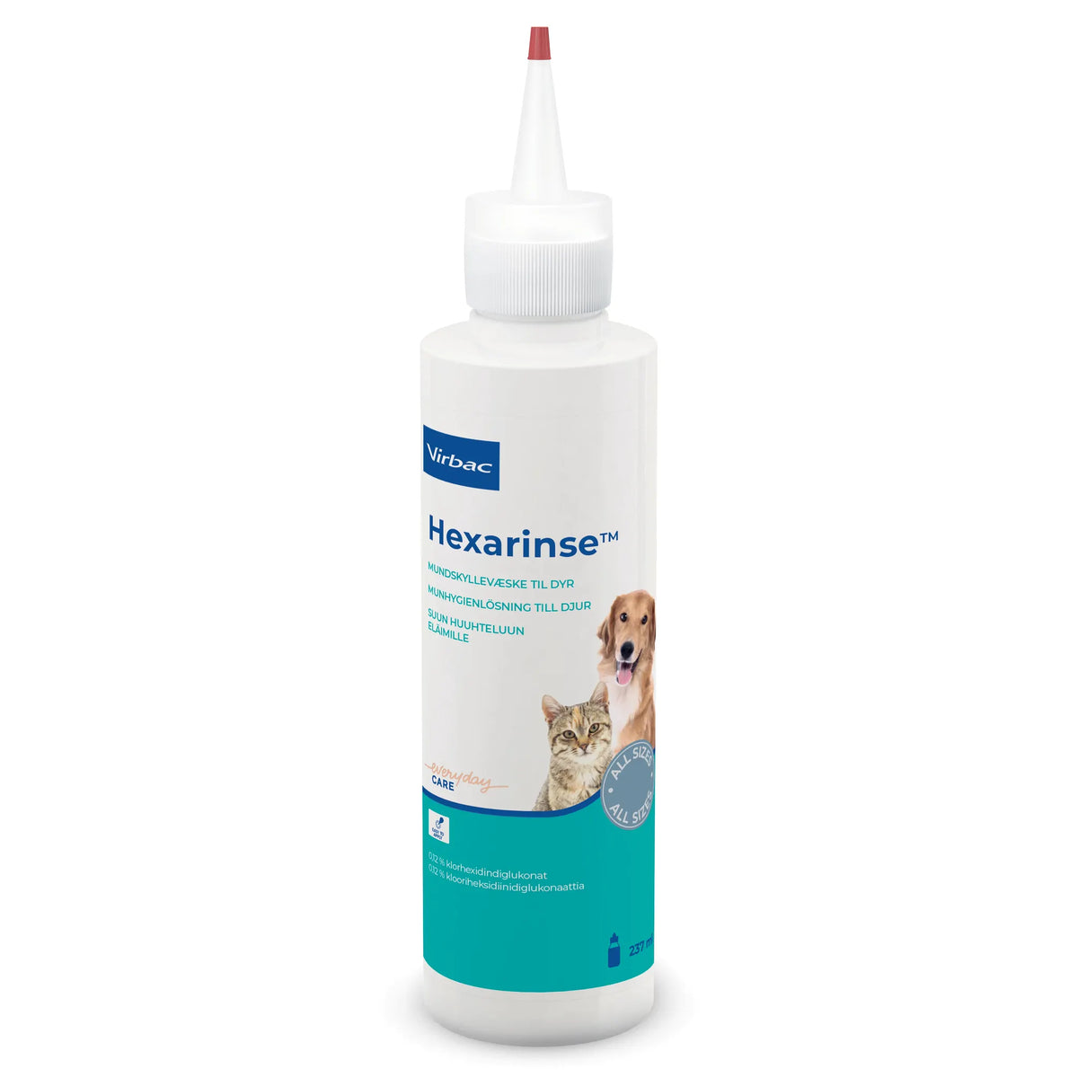 Hexarinse munskölj för hund och katt 237 ml