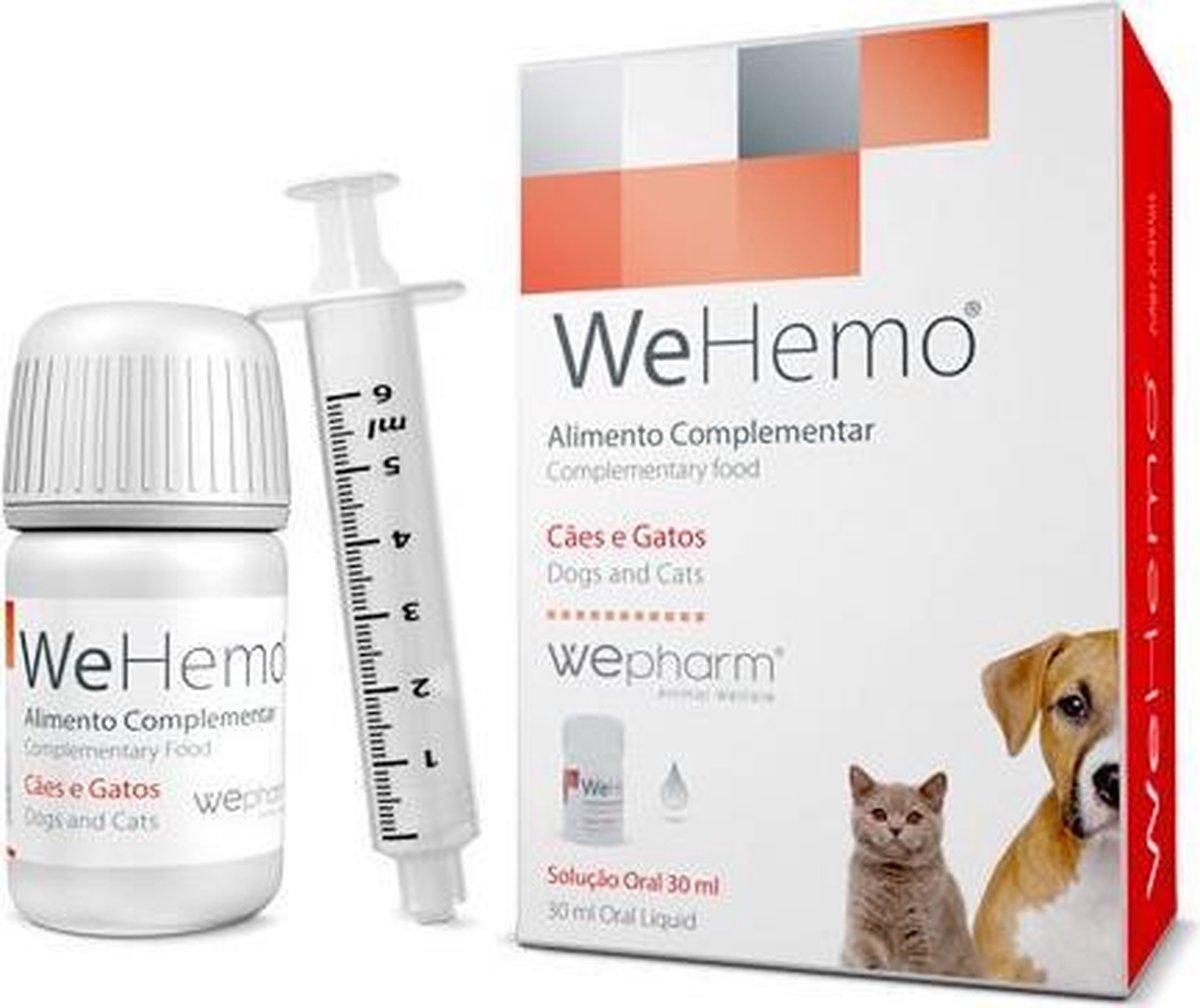 WePharm WeHemo oral suspension för hundar och katter 30 ml