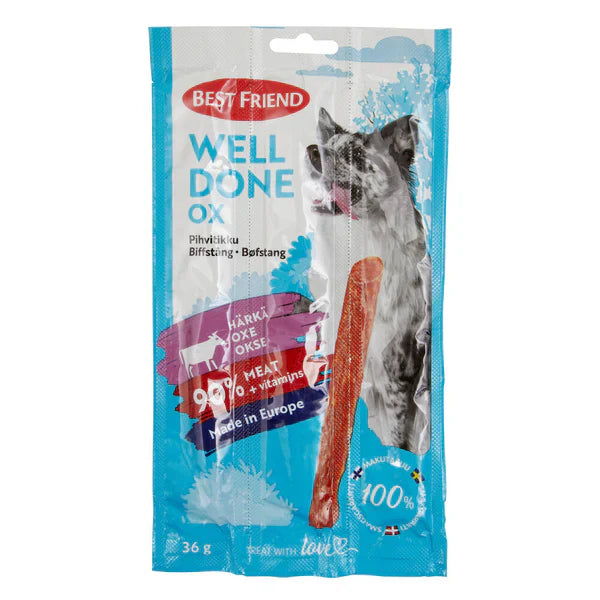 Best Friend WellDone Ox Stick 3-pack 36 g för hundar