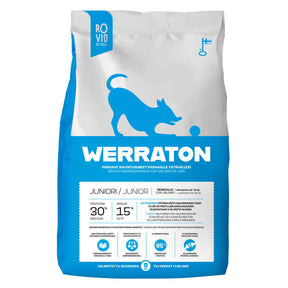Werraton juniorfoder för stora hundraser 9 kg