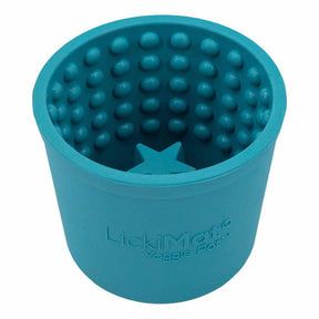 LickiMat Yoggie Pot turkos 9,5 x 9 cm för hundar